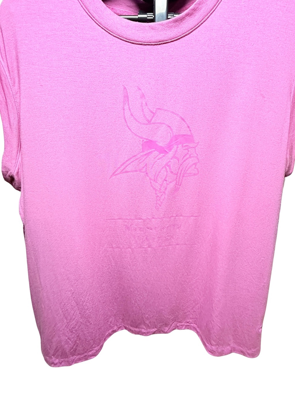 Fanatics Pink Sleeveless Tank with Embossed Graphic 2x - plus size